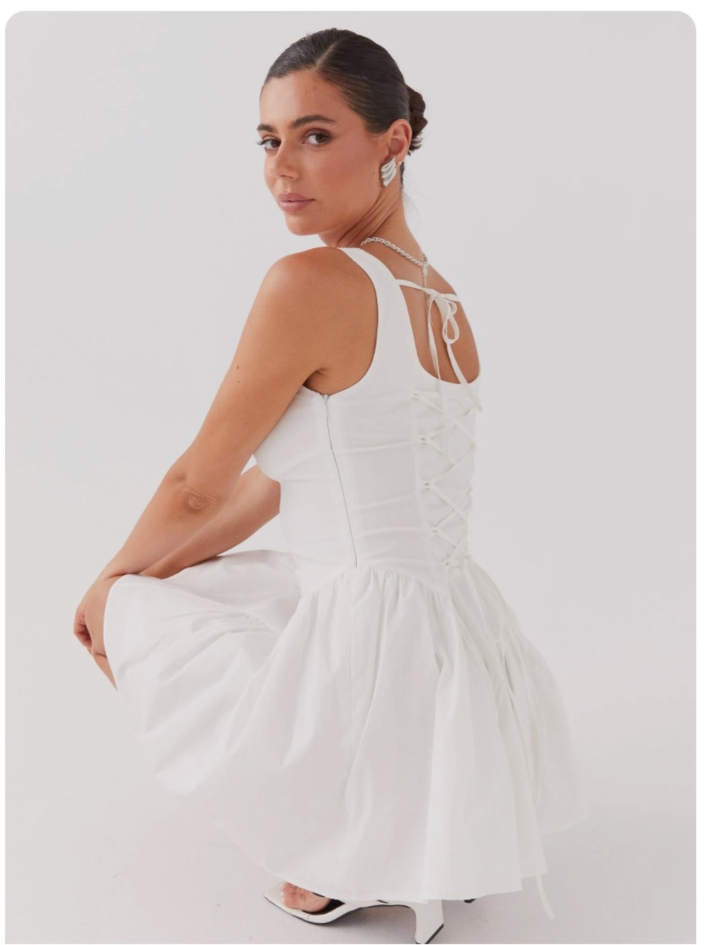 Pepper mayo white corset mini dress - Picture 8 of 9